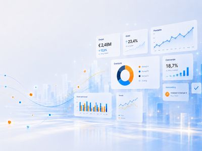 Abstracte visualisatie van data, workflows en AI